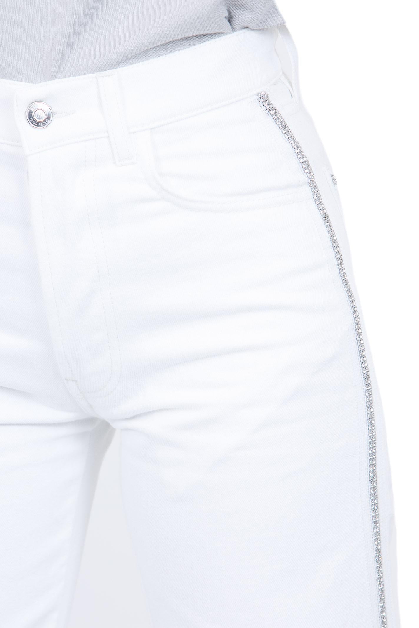 CIRCUS HOTEL  Jeans White strass H6SY45 DNM05 