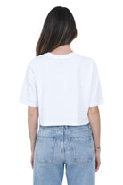 CYCLE T-shirt Ariel boxy fit con logo stampato T- Shirt White/silver ARIEL-362MC04 0144 