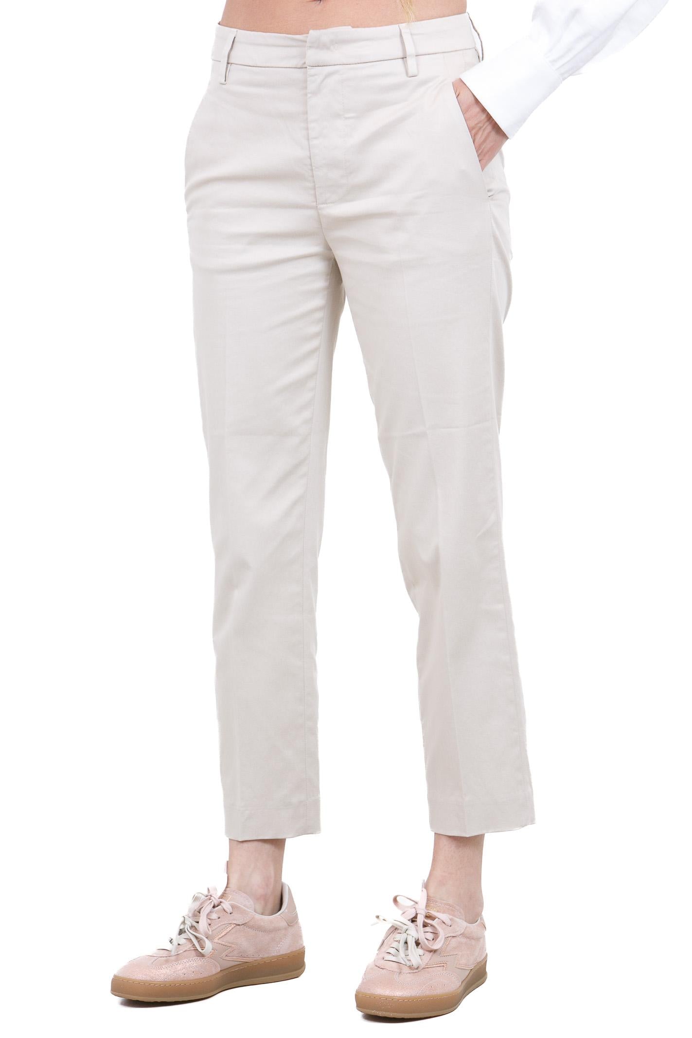 DONDUP  Pantaloni Avena latte DP576ZGS0096DPTD-NIMAZIP 004 