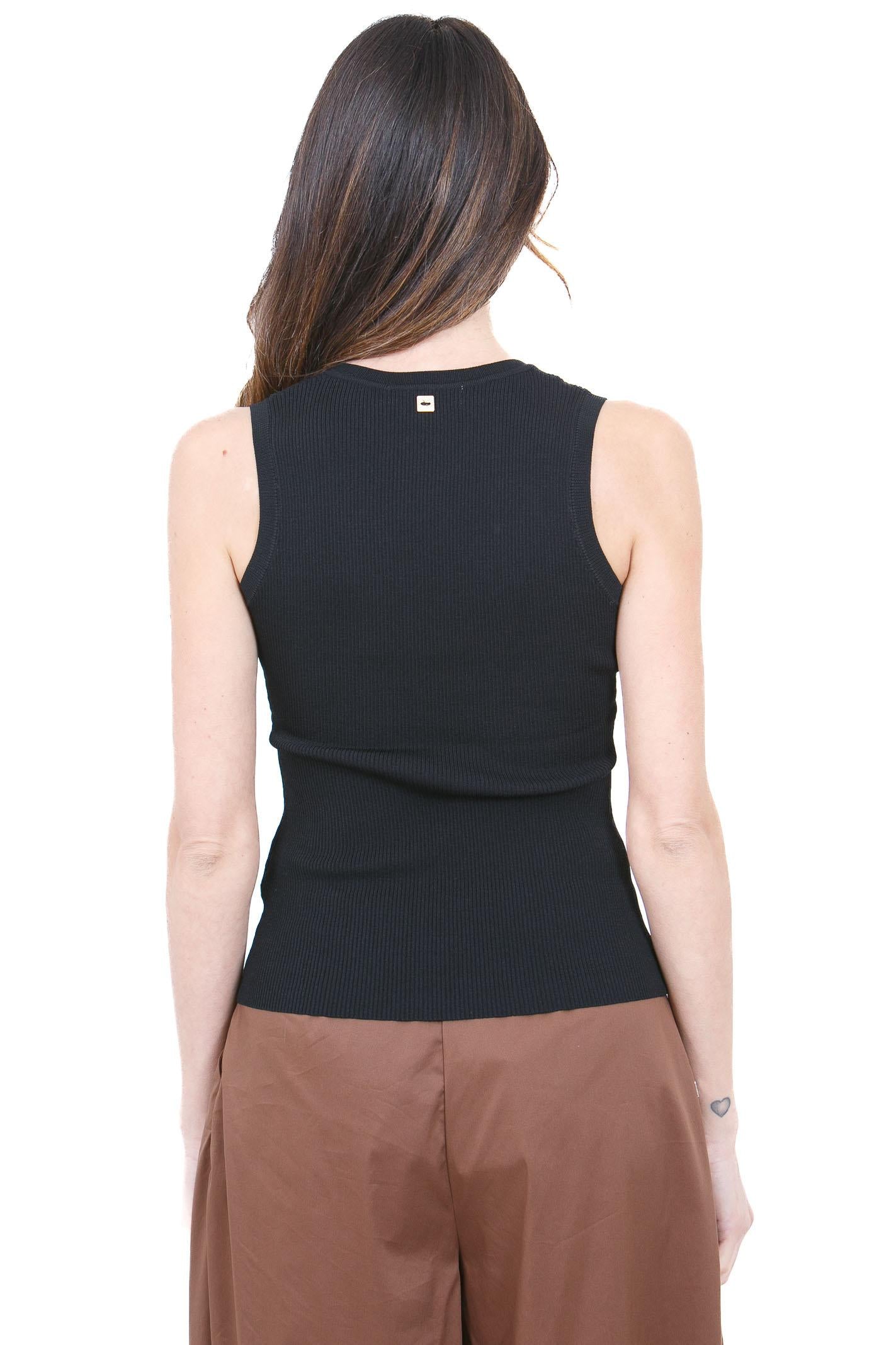 MANILA GRACE  Canotte Nero Y503VU MA001 