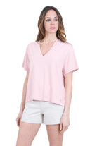 DES PETIT HAUTS  T- Shirt Rose ZAE-1E260234 11000 