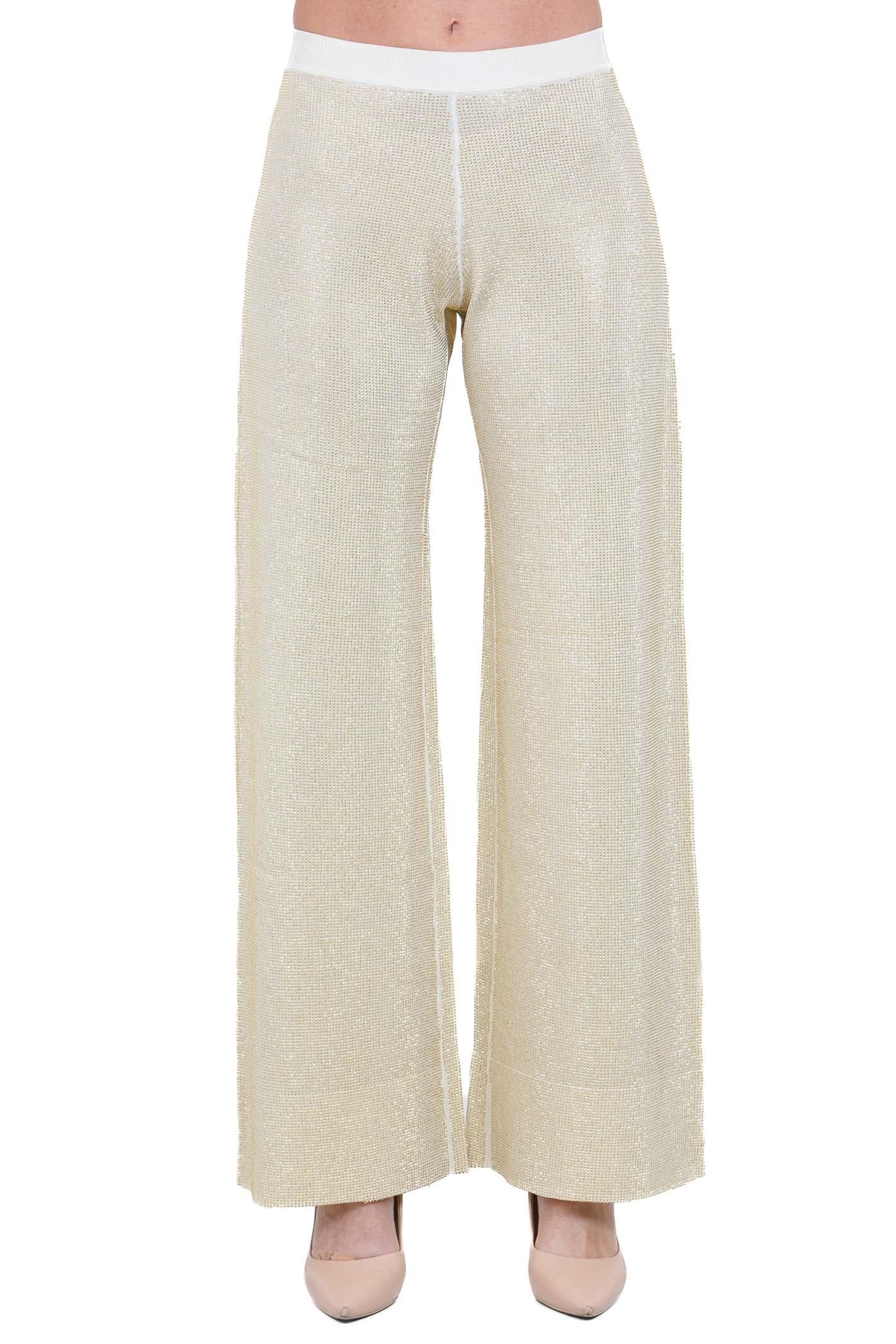 CIRCUS HOTEL  Pantaloni Crema al limone H6SP12 A47-0 