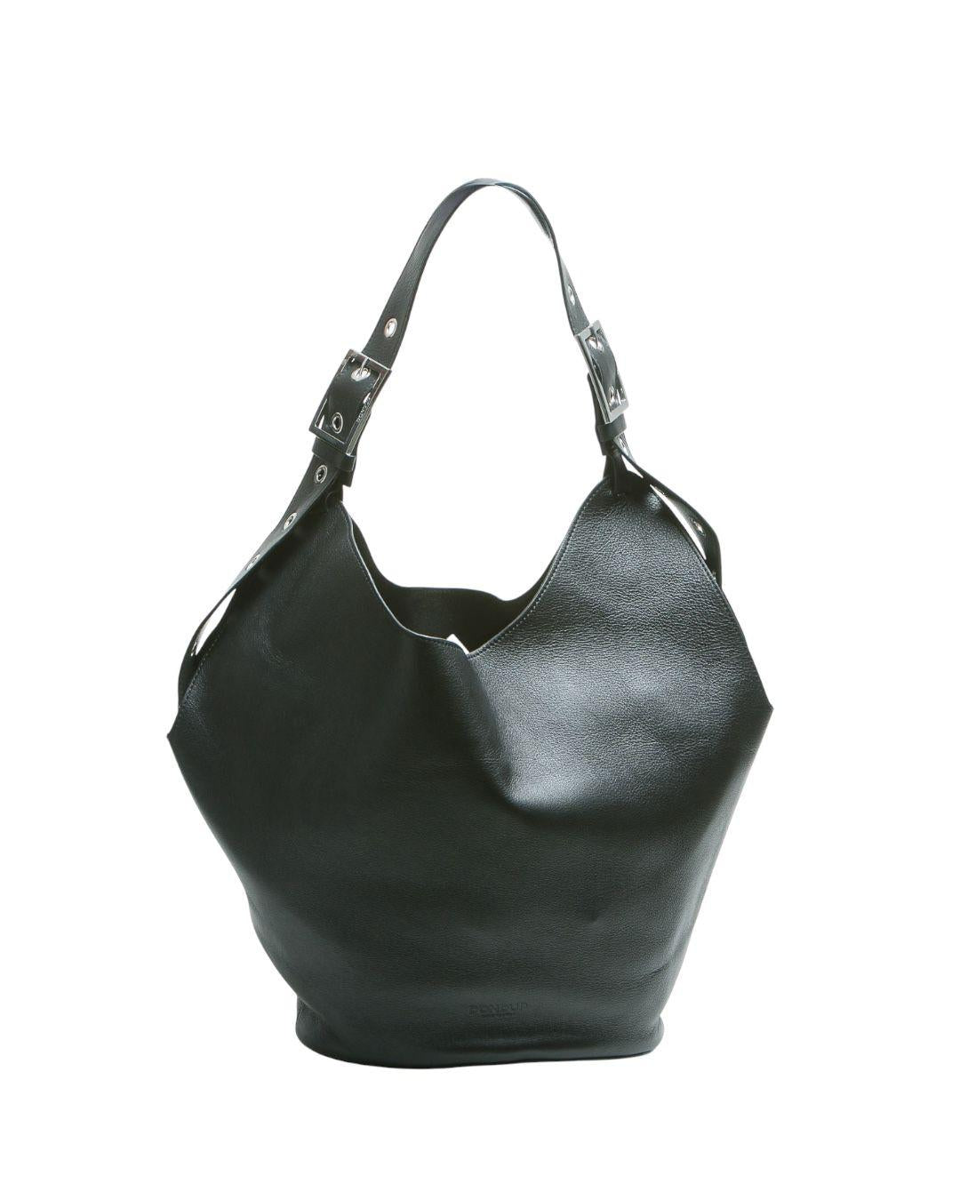 DONDUP Big hobo in pelle Borse Nero WB306PL0658DXXX-BIG 999 