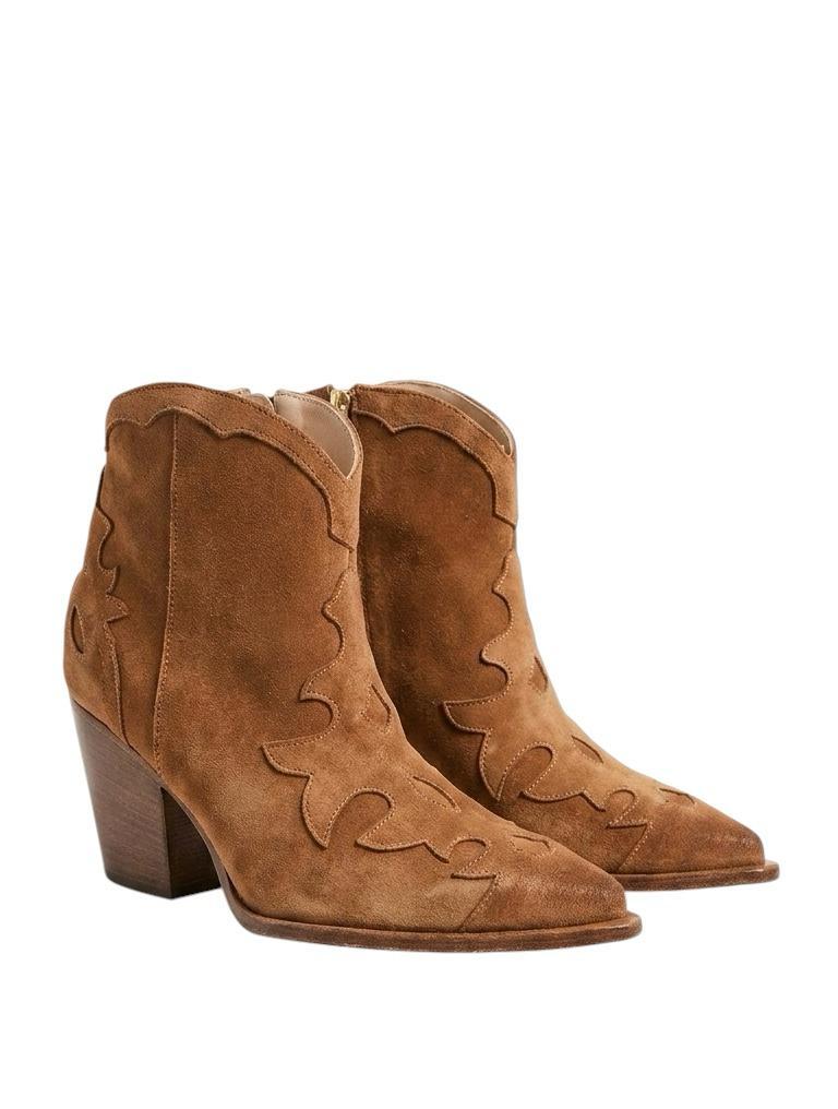 DUCCIO DEL DUCA Tronchetto in camoscio Scarpe Cuoio DD138 377 VELUR 