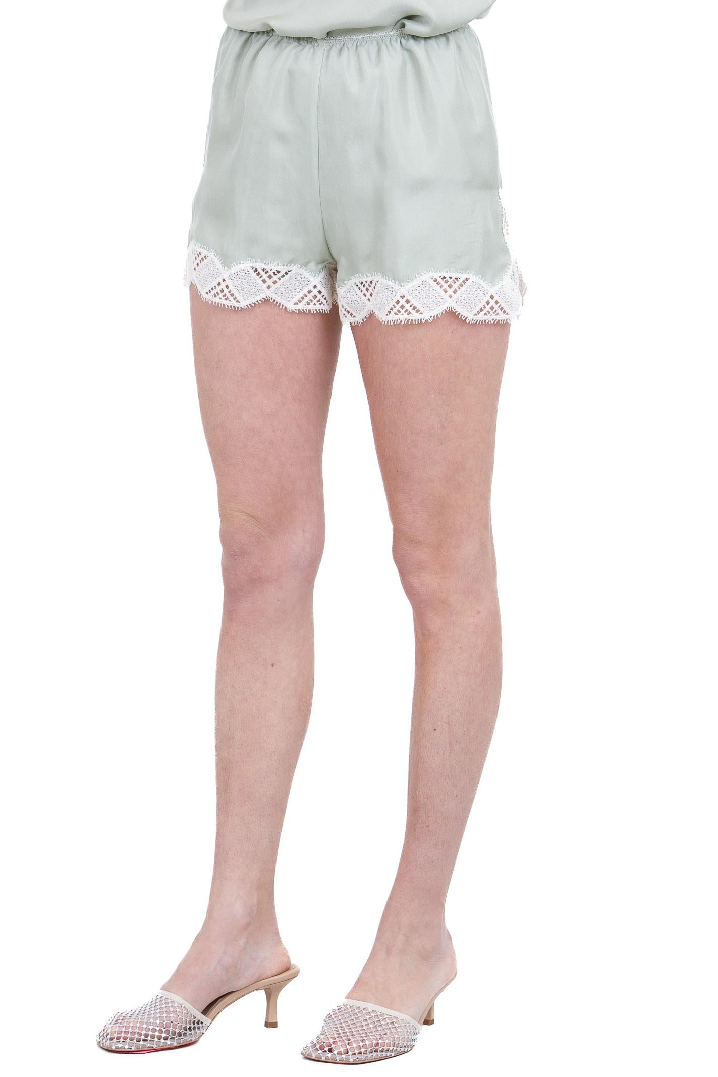 ALYSI Shorts in twill enzimato Shorts Pistacchio 116170-P6219 PIST 