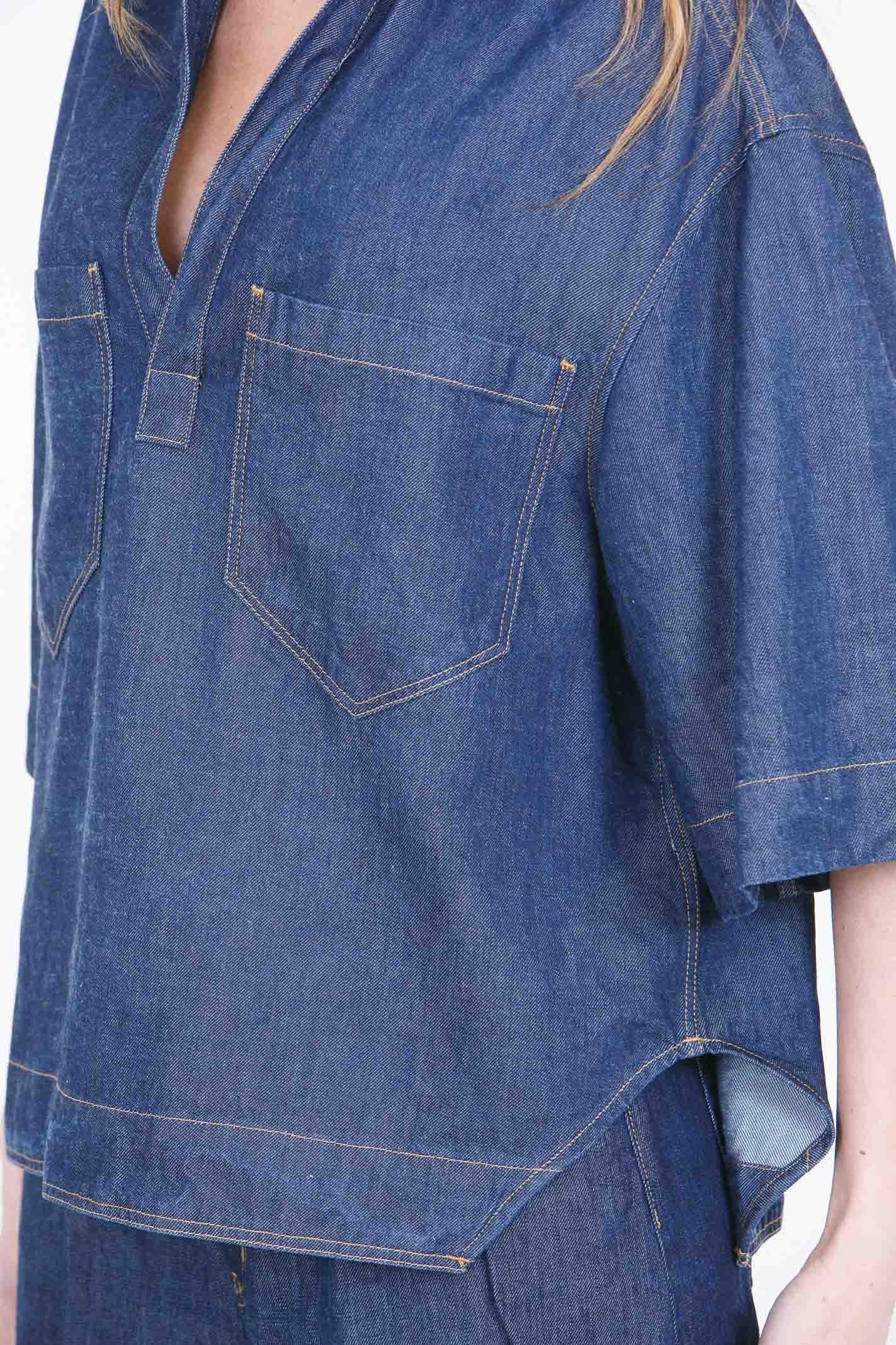 DONDUP  Camicie Blu DC458DF0266DMC4 800 