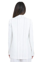SEMICOUTURE Blazer Candida rigata Blazer B.colana/nero CANDIDA-Y6SI53 RG107 