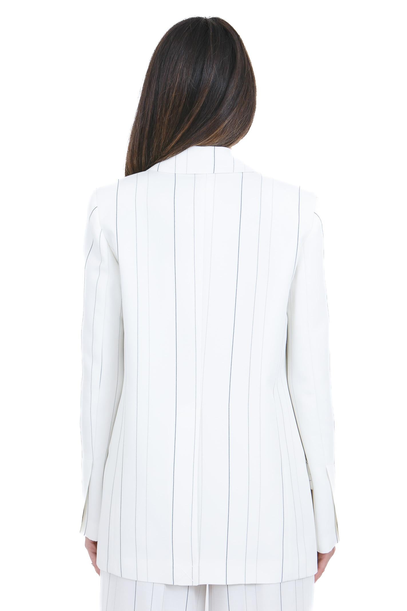 SEMICOUTURE Blazer Candida rigata Blazer B.colana/nero CANDIDA-Y6SI53 RG107 