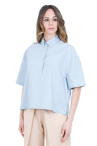 ALYSI Camicia boxy con colletto classico a polo Camicie Cielo 116221-P6015 CIE 