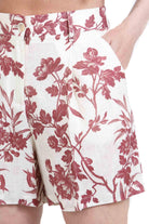 SEMICOUTURE  Shorts Ecru/barolo CADENCE-S6SS65 FLW65 