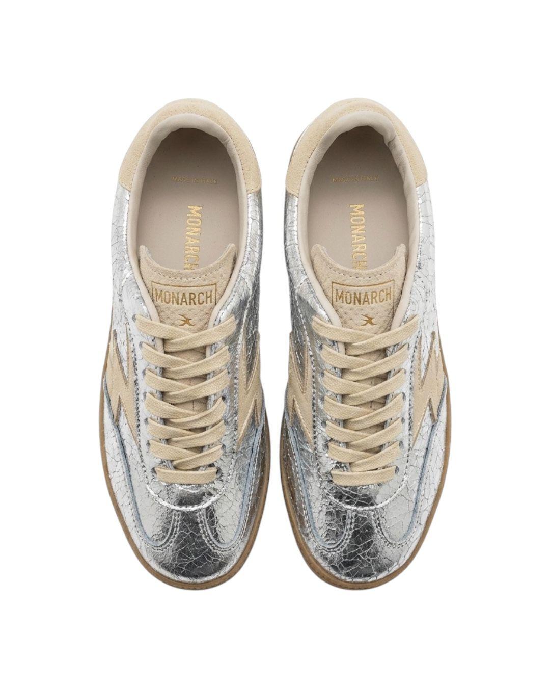 MOACONCEPT Sneakers MoaConcept metallizzate Scarpe Silver CL293 M08L 