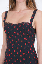 MAR DE MARGARITAS Denise abito lungo in georgette<BR/> Abiti Rose nero DENISE-01564-TMTI0001 NE134 