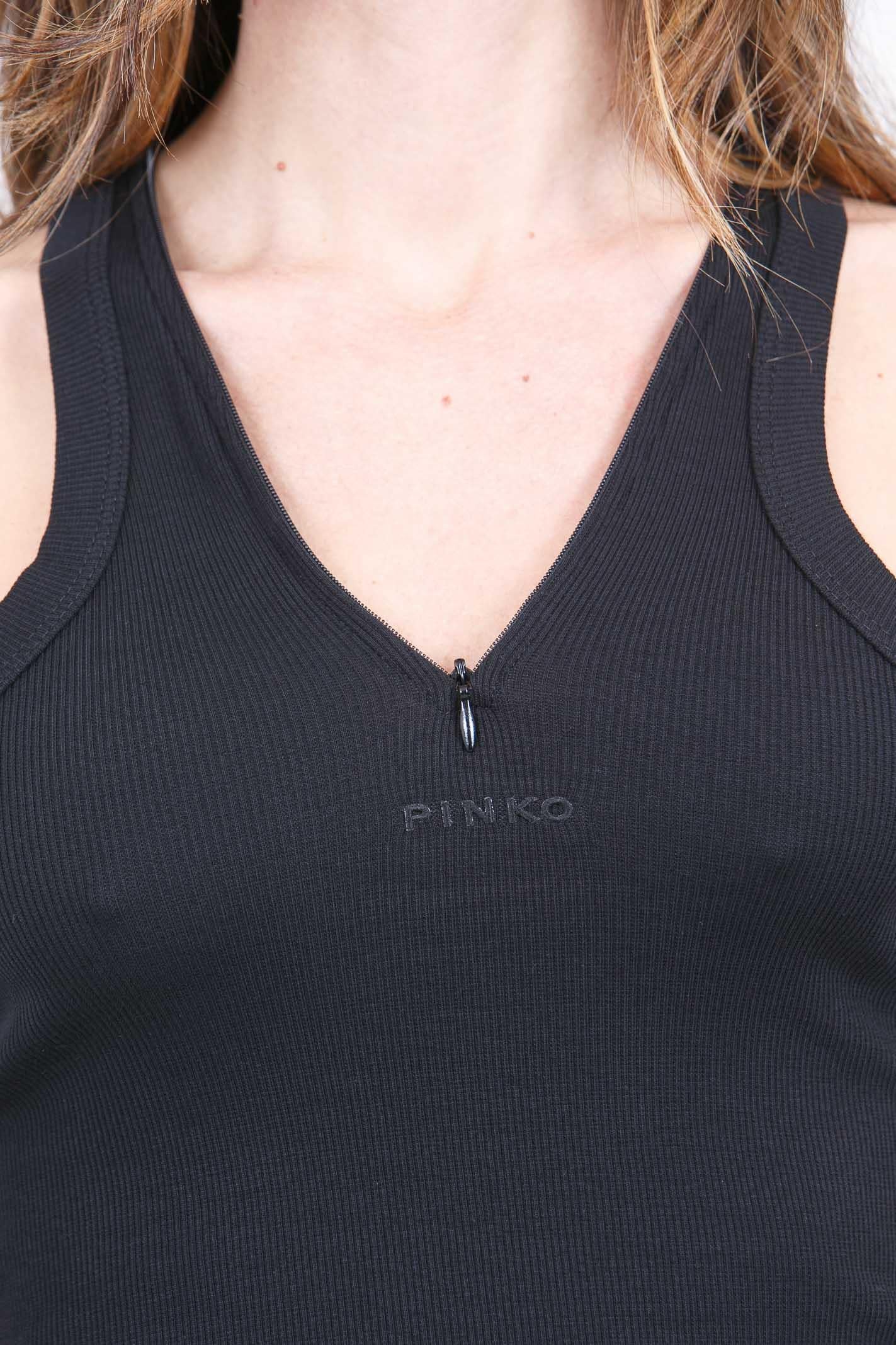 PINKO  Canotte Nero limousine CURACAO-107310-A3GG Z99 