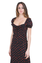 MAR DE MARGARITAS  Top Rose nero LETIZIA-01554-PTTS0053 NE134 