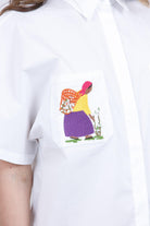 STELLA JEAN Camicia ricamata Camicie Bianco B526 H031 