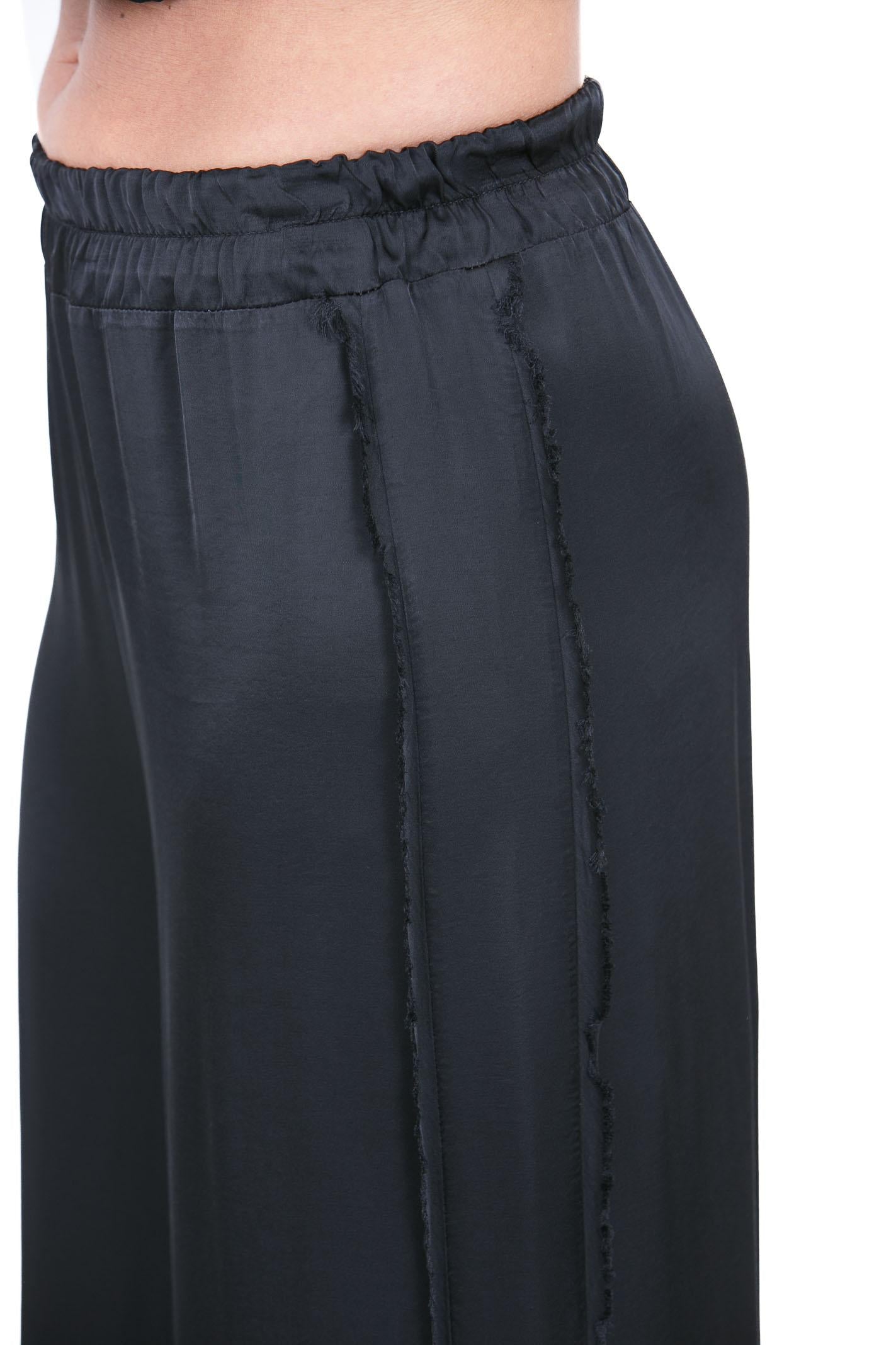 MANILA GRACE  Pantaloni Nero P175VU MA001 