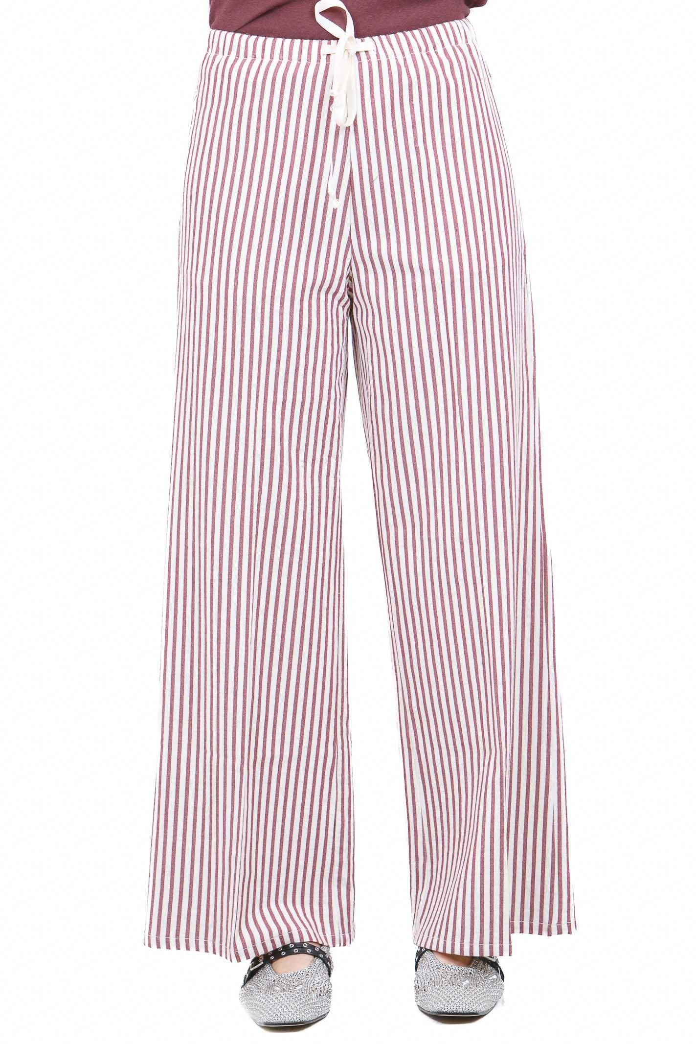 MADAME VENICE  Pantaloni Bordeaux PAMELA-R BORDEAUX 
