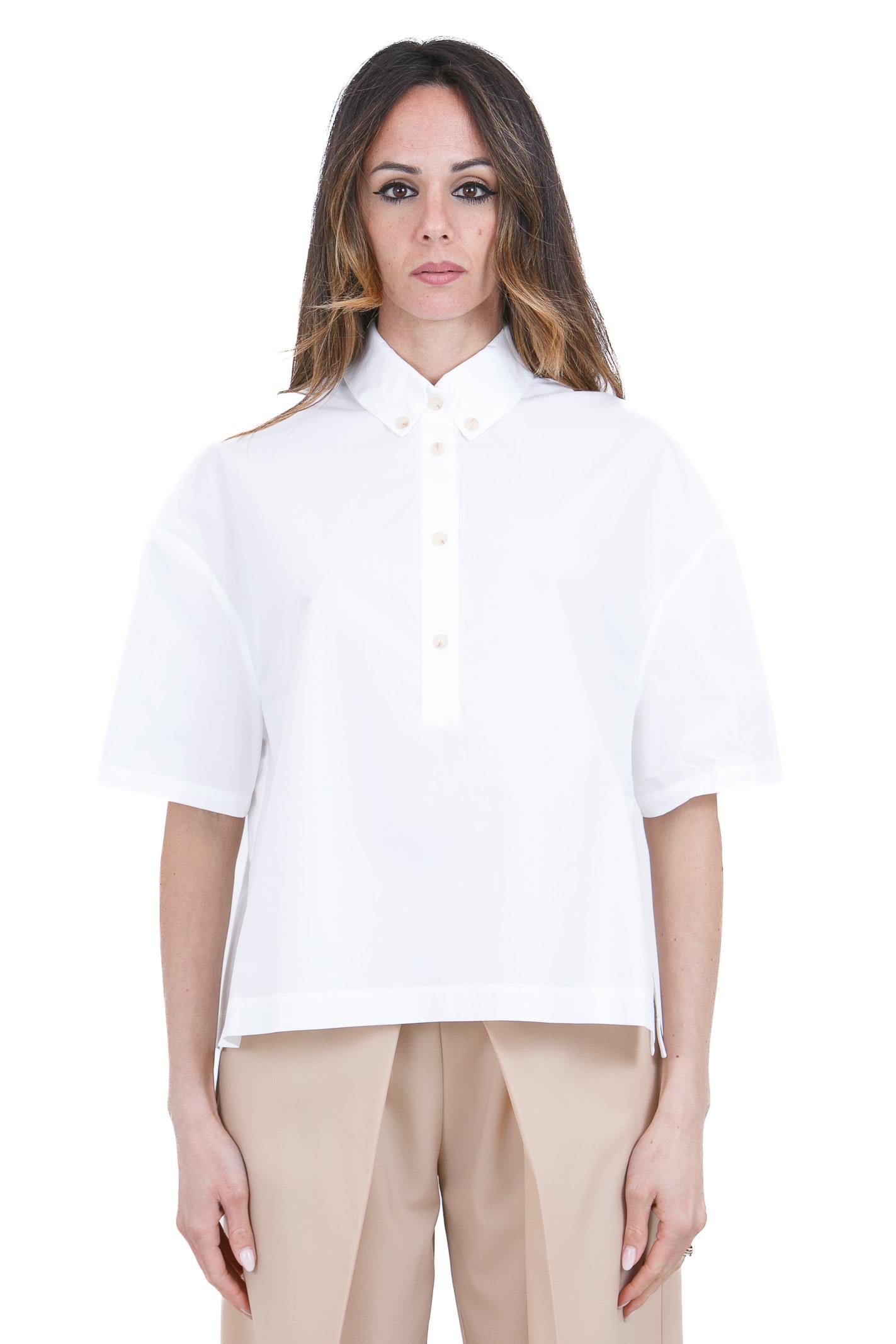 ALYSI Camicia boxy con colletto classico a polo Camicie Bianco 116221-P6015 BI 
