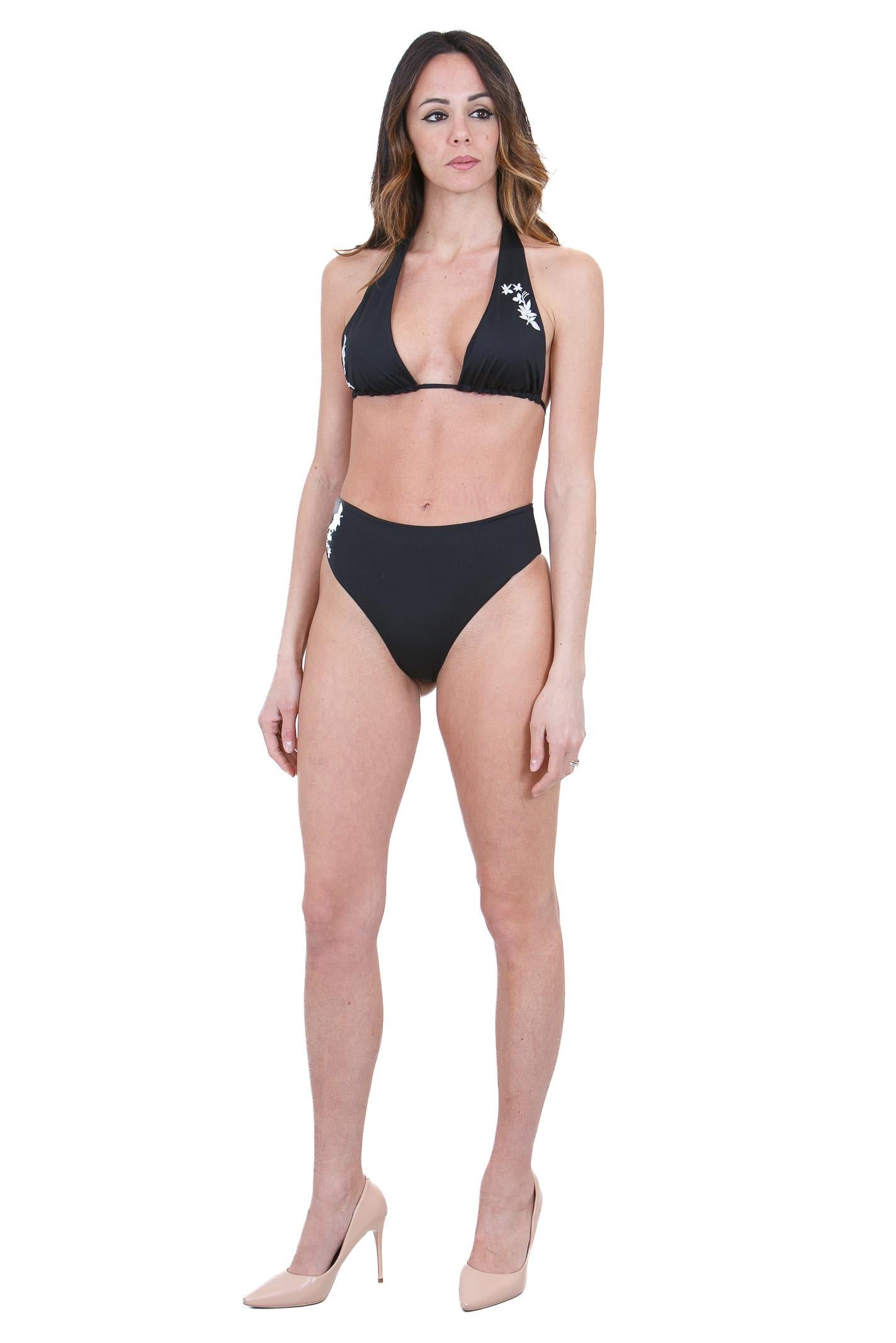 MANILA GRACE  Costumi Nero R721PR MA001 