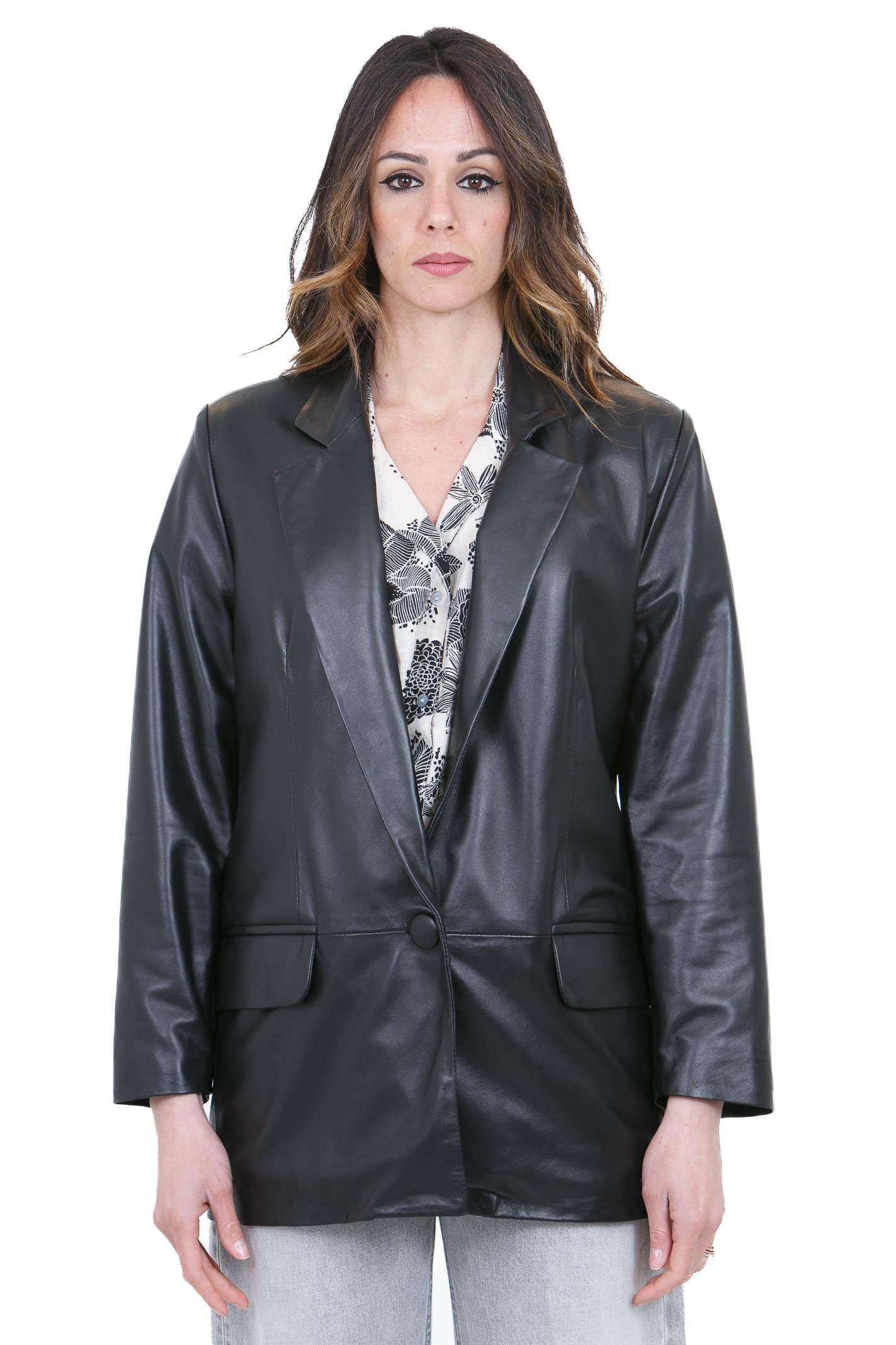 GQUADRO  Blazer Nero GIACCA OVER K7-1 