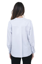 POMANDERE Camicia rigata dai volumi morbidi Camicie Celeste 261-9494-11634 820 