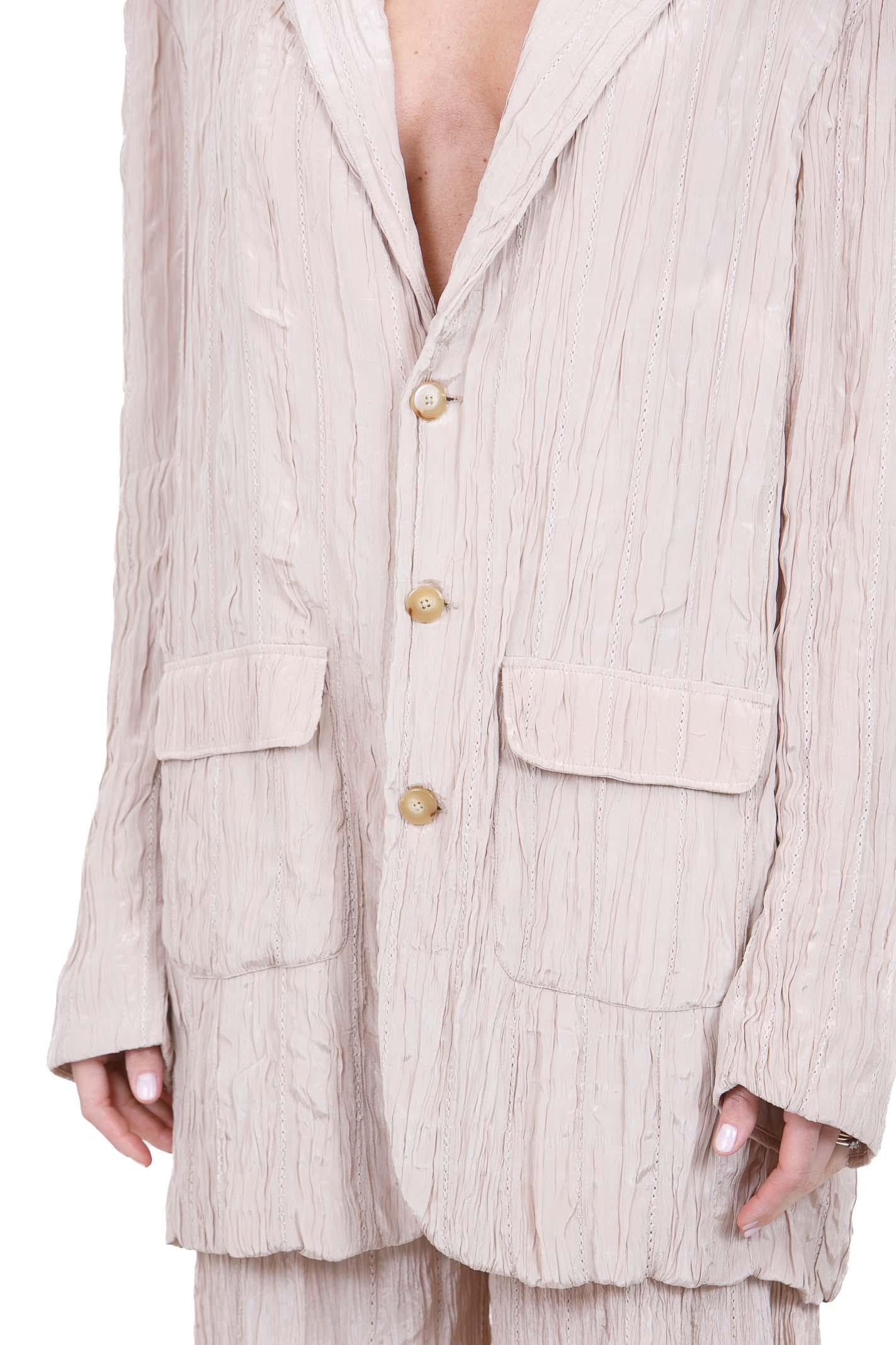 ALYSI Blazer stropicciato oversize Blazer Cipria 216809-P6047 CP 