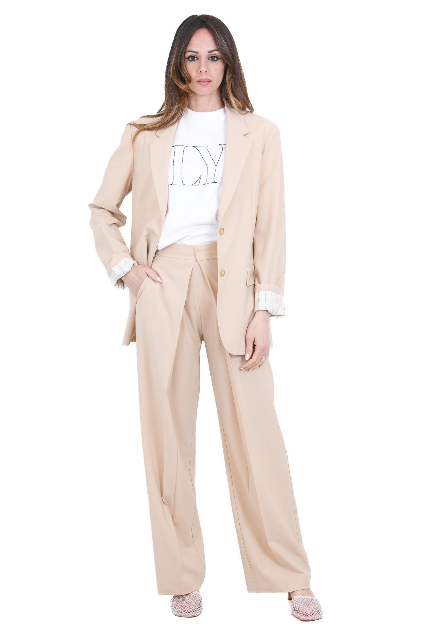ALYSI T-shirt logo Alysi T- Shirt Latte 116408-P6055 LT 