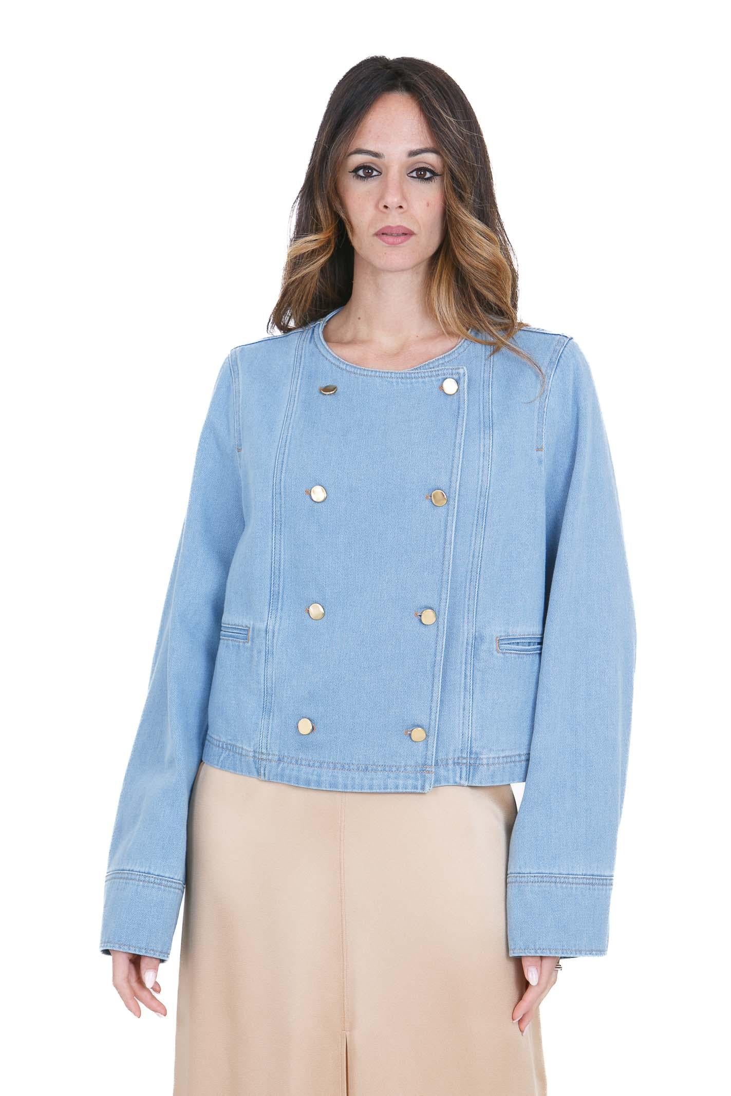 FORTE FORTE Giubbotto doppiopetto in denim Giacche Azure 14530BISMYJACKET 5004 