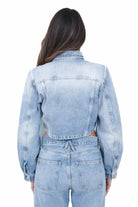 CYCLE Giubbotto trucker Minny cropped Giubbotti Sky blue MINNY-M362JI01INNY 81 