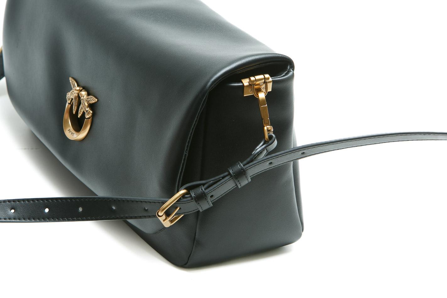 PINKO Borsa a tracolla media Love Bag Click Soft Horizontal Handle in pelle Borse Black/gold 106178-A0QO-CLICKSOFT Z99Q 