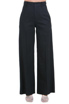 ALYSI Pantalone ampio in lino stretch Pantaloni Nero 116112-P6005 NE 