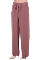 ALYSI Pantalone palazzo con coulisse Pantaloni Blush 116192-P6209 BLUSH 