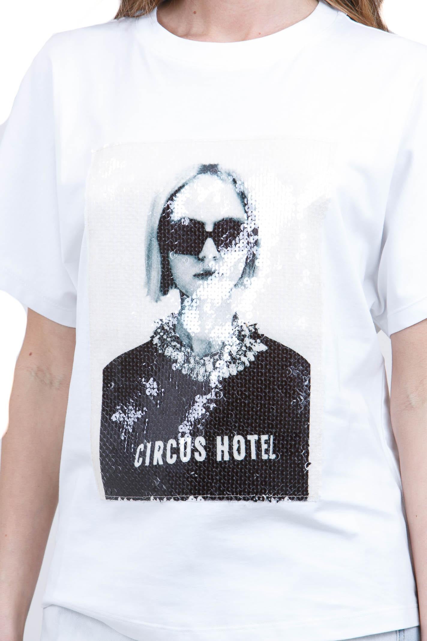 CIRCUS HOTEL  T- Shirt Bianco H6ST13 A01-0 