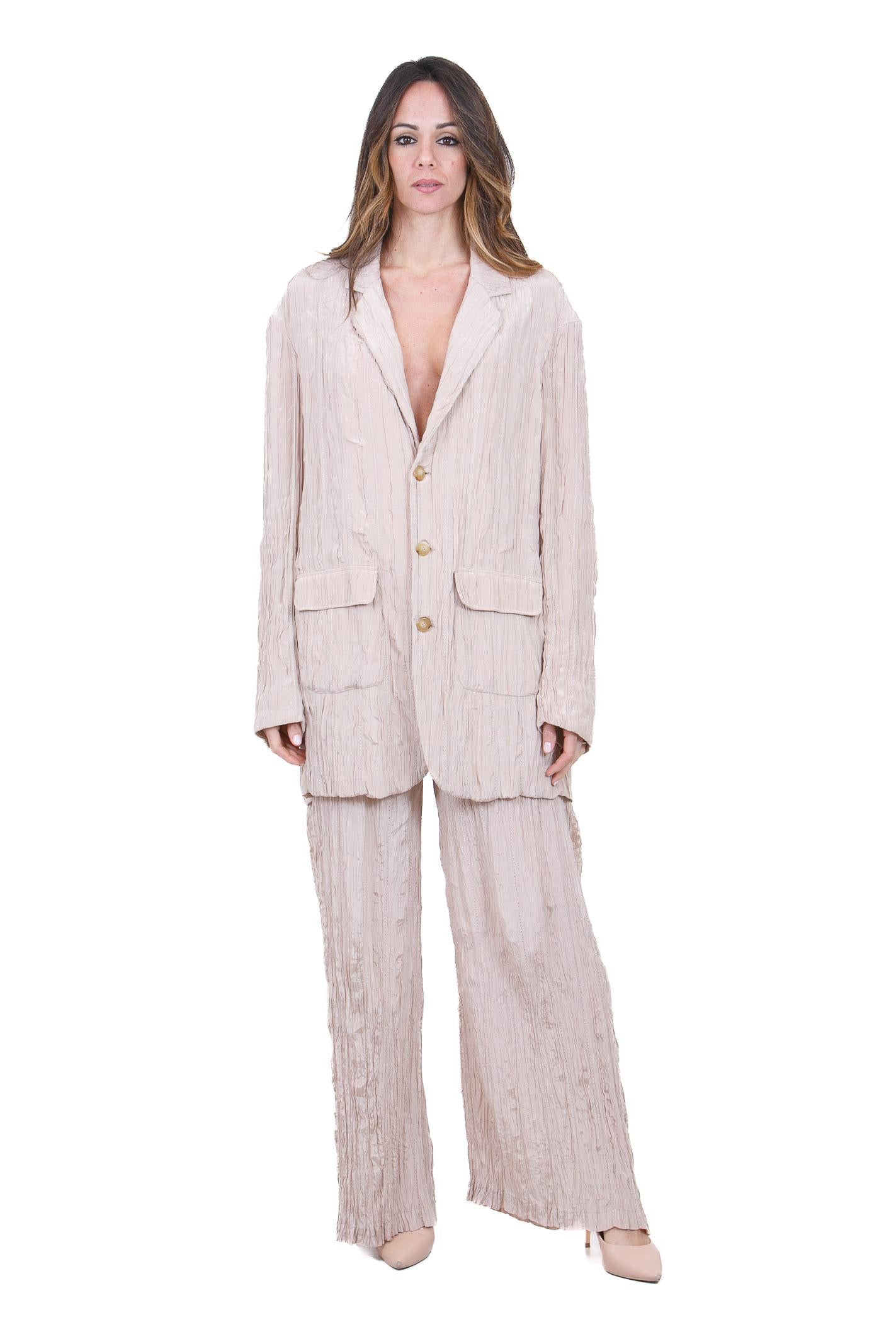 ALYSI Blazer stropicciato oversize Blazer Cipria 216809-P6047 CP 
