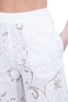 SEMICOUTURE Pantalone ricamato Katlyn Pantaloni Bianco ottico KATLYN-S6SL12 A03-0 