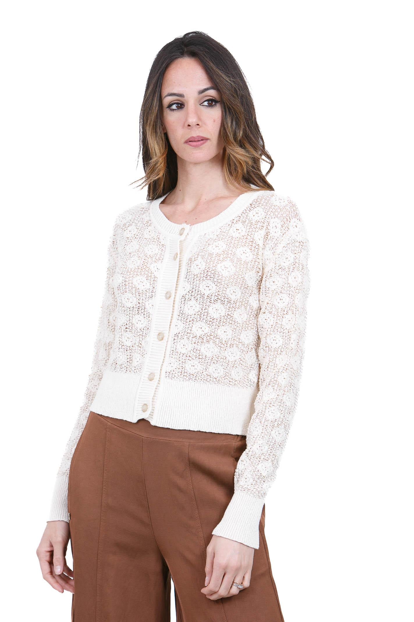 MANILA GRACE  Maglie Avorio M506CT MA148 