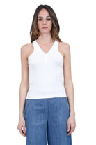 PINKO  Canotte Bianco seta CURACAO-107310-A3GG Z14 