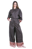 ALYSI Camicia pinstripes leggermente sagomata Camicie Choco 116231-P6063 CHOCO 