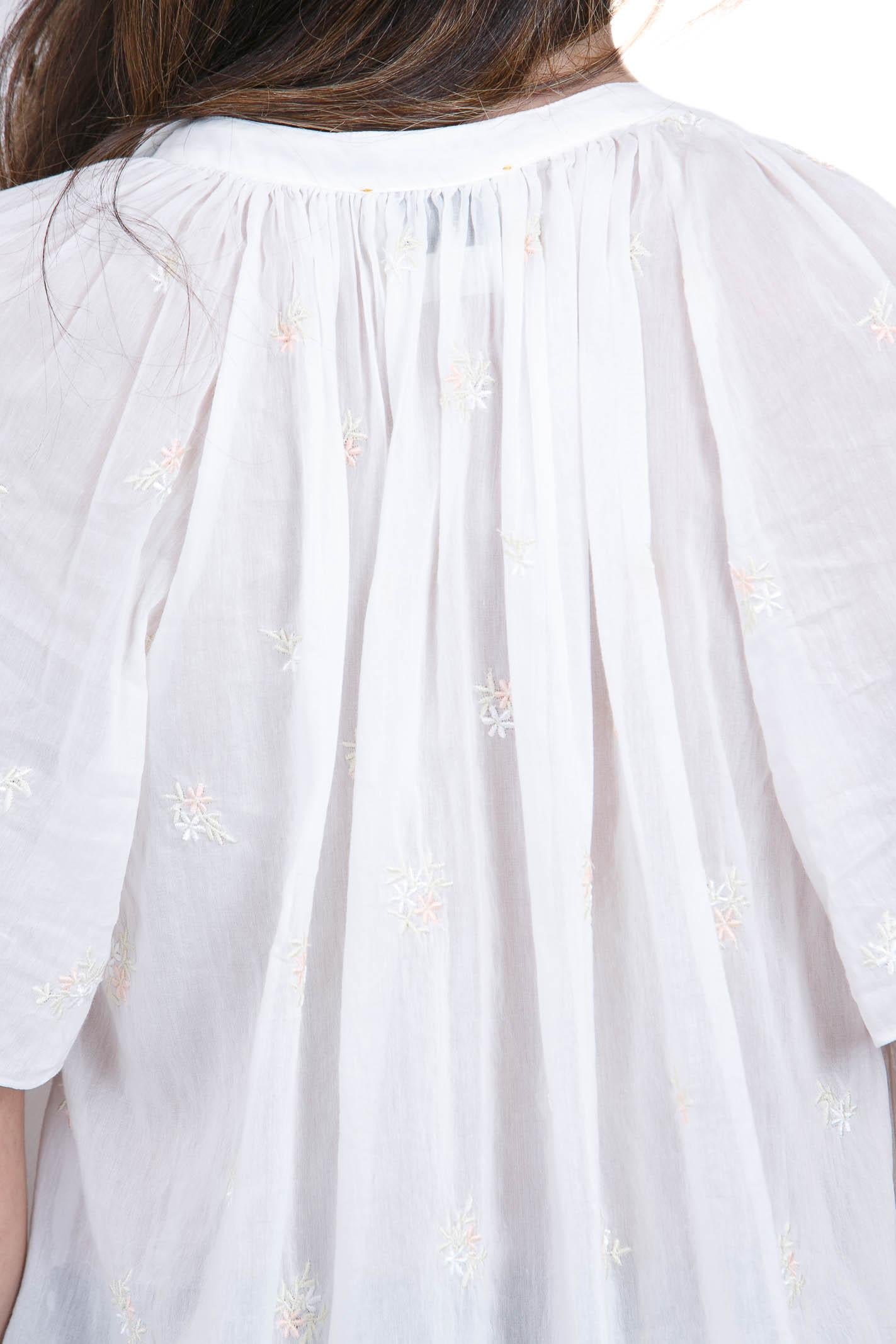 FORTE FORTE Camicia ricamo Bohemienne Camicie Ivory 14876MYSHIRT 022 