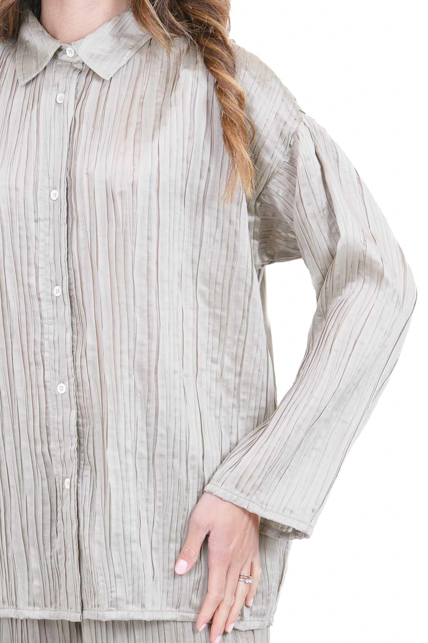 SU  Camicie Silk grey S6U202 S032 