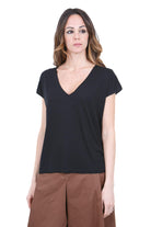 MANILA GRACE  T- Shirt Nero T035VU MA001 