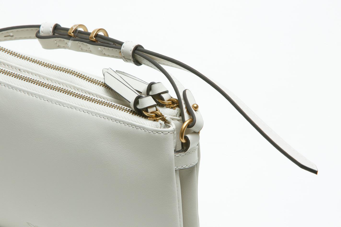 PINKO Borsa a tracolla Mini Double Bag piccola in pelle con tracolla Borse Bianco seta/gold 105359-A0QO-DOUBLEMINI Z14Q 