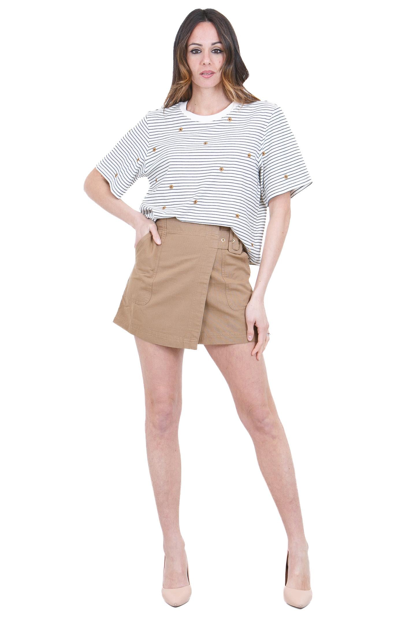 DES PETIT HAUTS  T- Shirt Marine/mousse JOSEF-1E260241 RA280 
