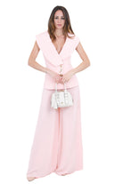 SIMONA CORSELLINI  Pantaloni Skin rose CPPA02901 V0697 