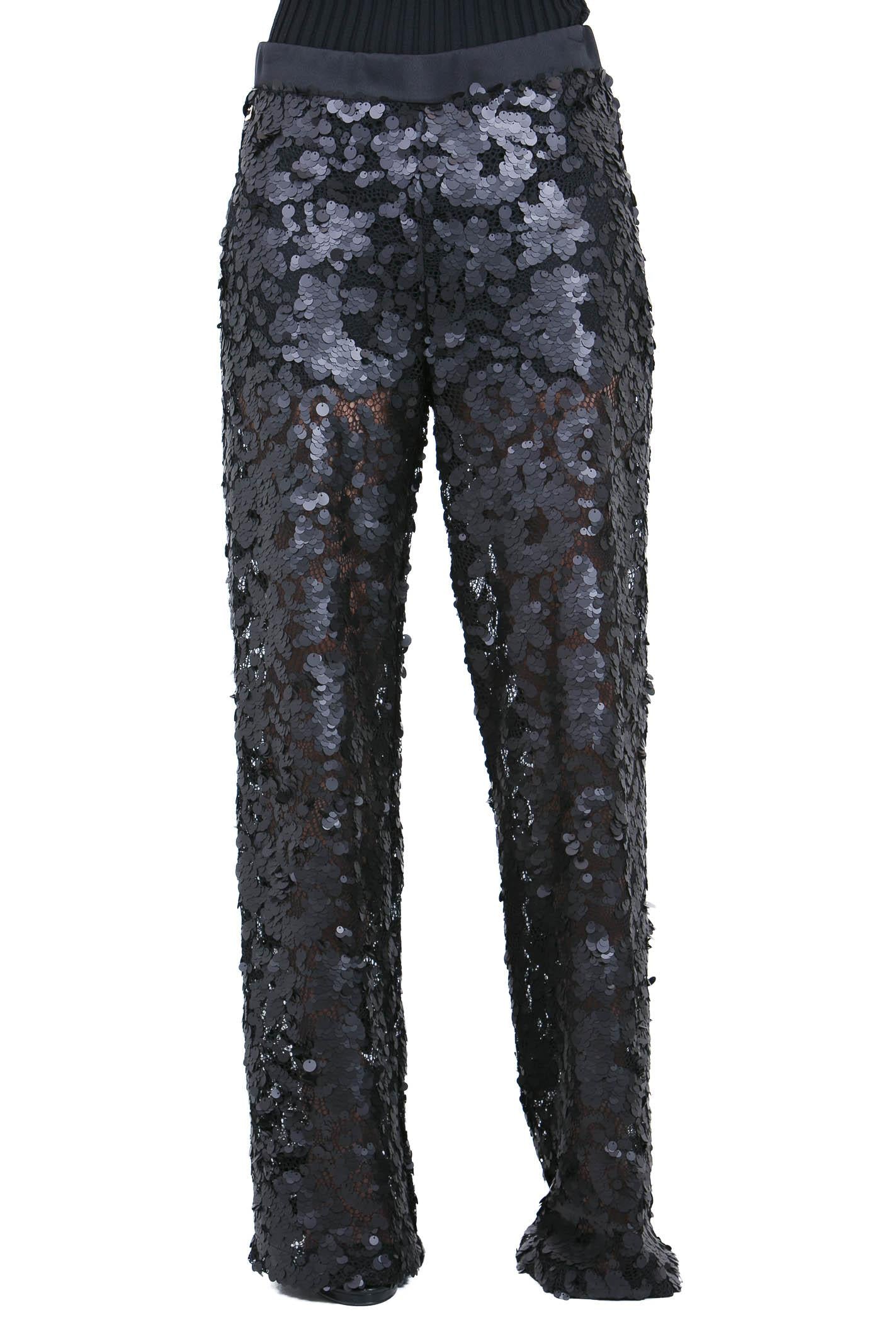 MANILA GRACE  Pantaloni Nero P225PU MA001 