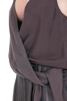 ALYSI Top incrociato liquid touch Top Choco 116298-P6215 CHOCO 