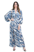 SIMONA D. Abito Lawa con stola<BR/> Abiti Blu LAWA/STOLA BLU 
