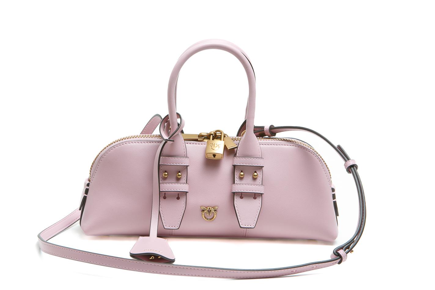 PINKO Borsa Escape Bag piccola in pelle Borse Rosachiaro/gold 105334-A0QO-BOWLING P26Q 