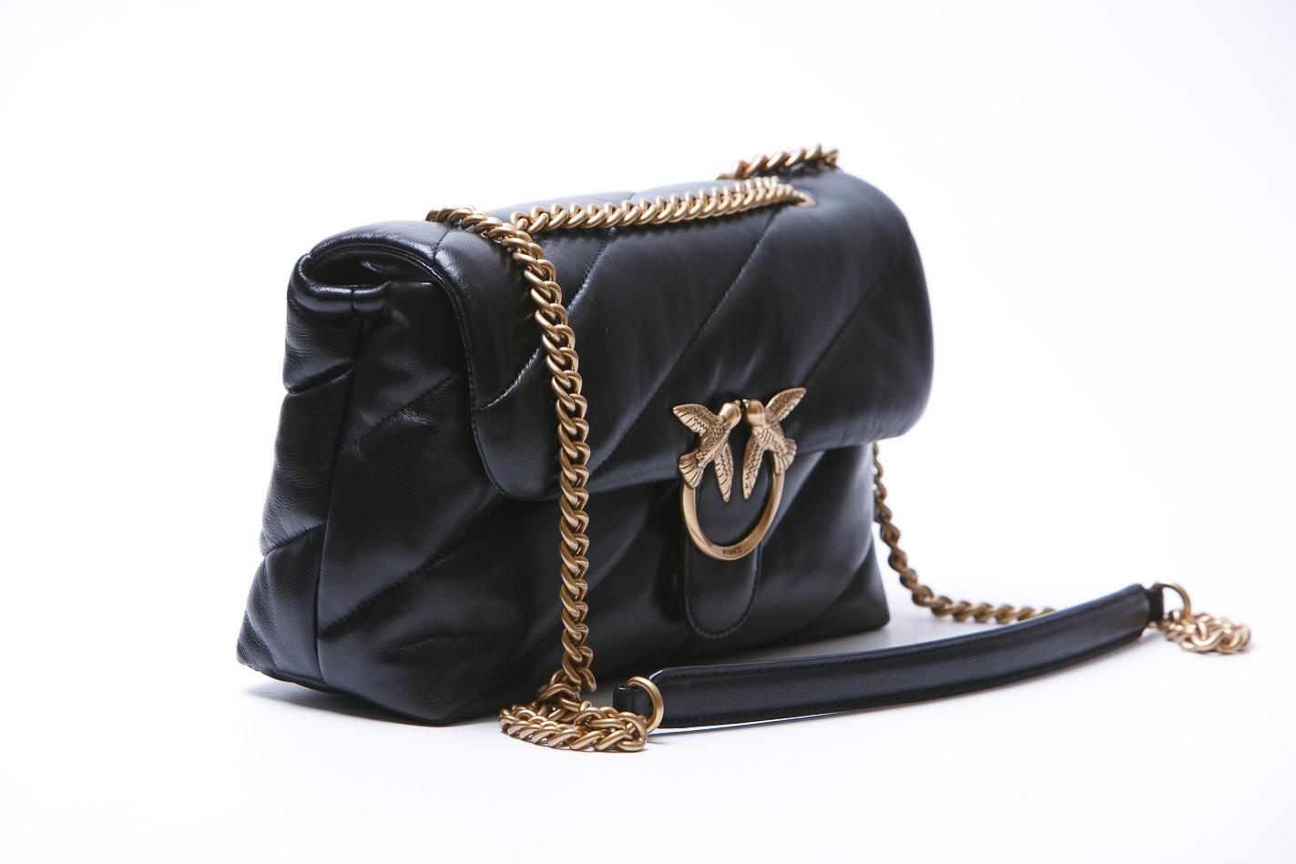 PINKO Love Puff Classic Borse Black/gold 100038-A0F2LOVEPUFF Z99Q 