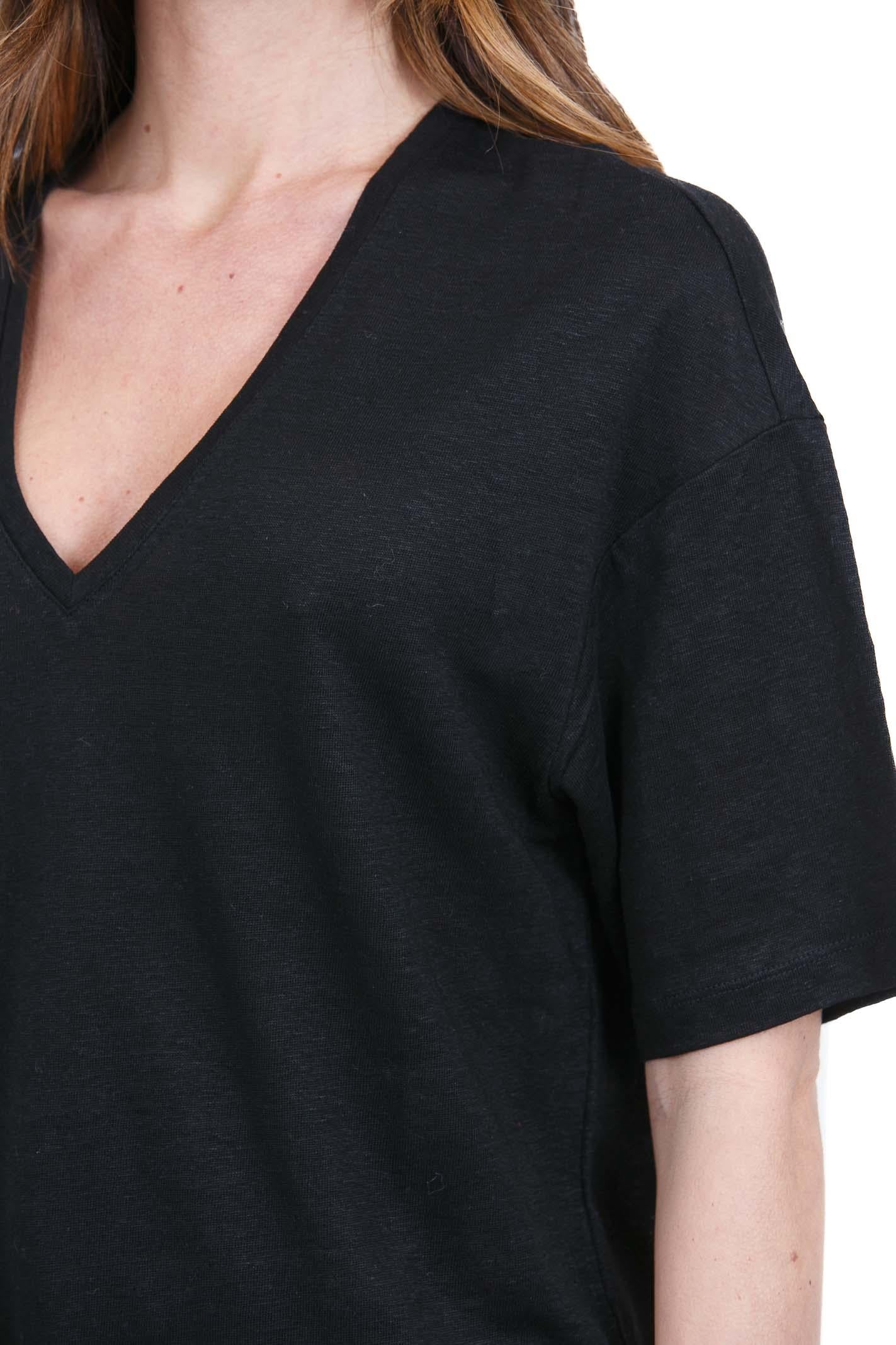 DES PETIT HAUTS  T- Shirt Noir HANNABELLE-1E260222 09000 